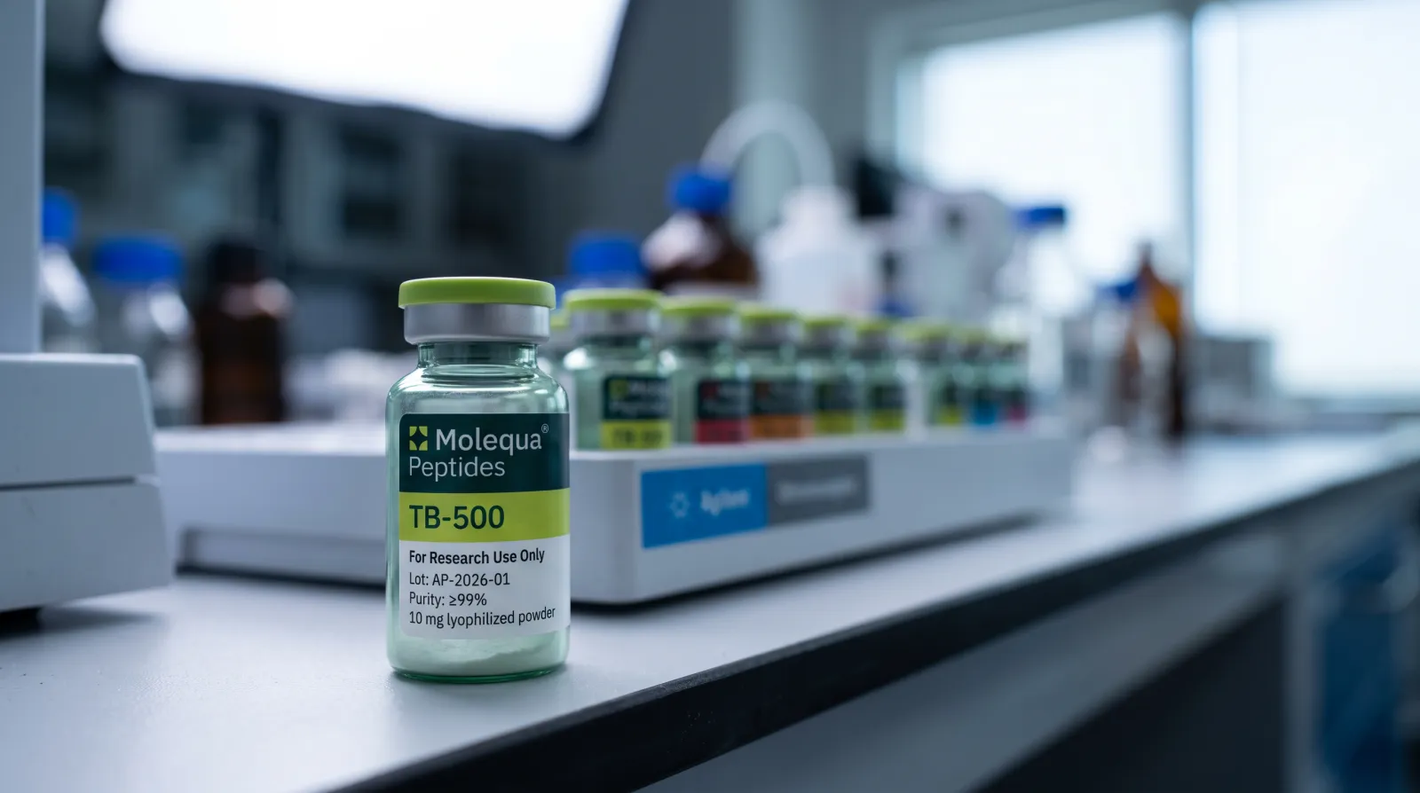 Analiza czystości metodą HPLC peptydu badawczego omawianego w kontekście peptydów w kulturystyce