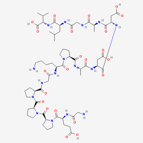 BPC-157 — Structura 2D a moleculei